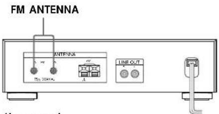SONY STS3000ES - Collegamento dell'antenna FM - 1