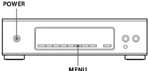 SONY STS3000ES - Instellen op Duitse aanduidingen in het uitleesvenster - 1