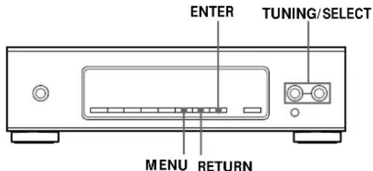 SONY STS3000ES - Angäende den meny som   används ienna   radiomottagare - 1
