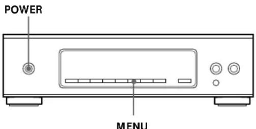 SONY STS3000ES - Val av tyska som språk for meddelandena i teckenfönstret - 1
