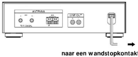 SONY STS3000ES - Aansluiten van het netsnoer - 1