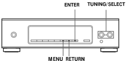 SONY STS3000ES - About the Menu Entry System - 1