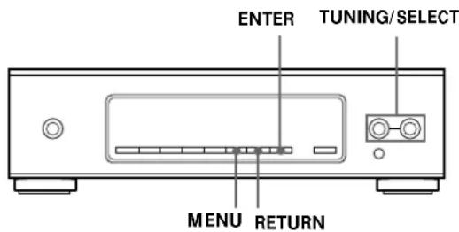 SONY STS3000ES - Acerca do Sistema de entrada no menu - 1