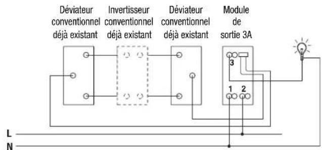 Gewiss GW14822 - Fonctionnement bistable avec interrupteur - 2