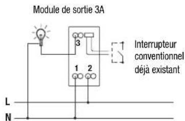 Gewiss GW14822 - Fonctionnement bistable avec interrupteur - 1