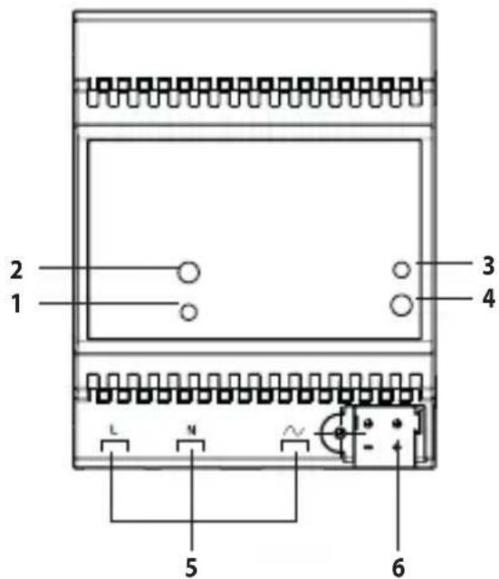 Gewiss GW90750 - Attutatore dimmer universale KNX 500VA - da guida DIN - 2