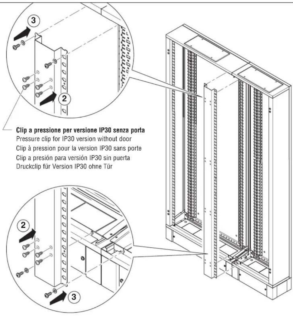 Gewiss GW45451 - MONTAGGIO SEPARATORE VERICALE VANO CAVI INTERNO: GW 45 447 - GW 45 448 - GW 45 449 - 7