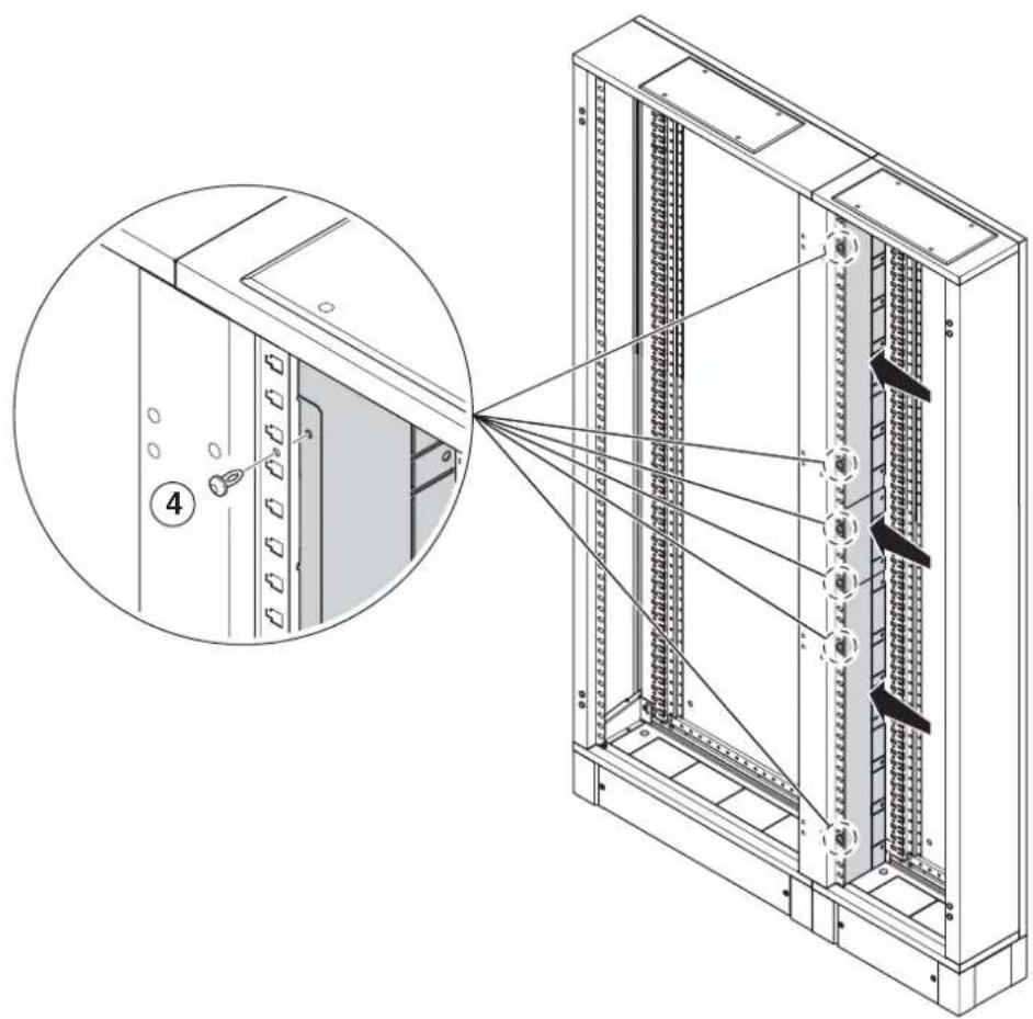 Gewiss GW45468 - MONTAGGIO SEPARATORE VERICALE VANO CAVI INTERNO: GW 45 447 - GW 45 448 - GW 45 449 - 8