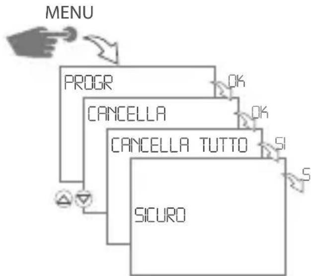 Gewiss GW96845 - Cancellare tutti i programmi - 1