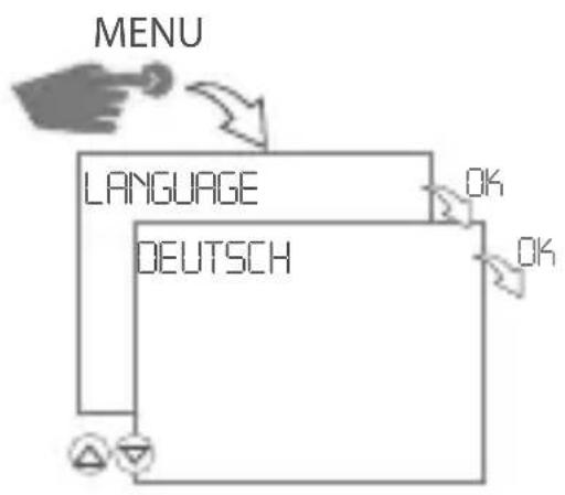 Gewiss GW96845 - ERSTINBETRIEBNAHME – WAHL DER MENÜSPRACHE - 1