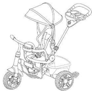 Little Tikes Perfect Fit 4 in 1 Trike - POZYCJA 1 - SPACEROWA - 1