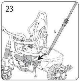 Little Tikes Perfect Fit 4 in 1 Trike - POSITION 1-STROLL - 12