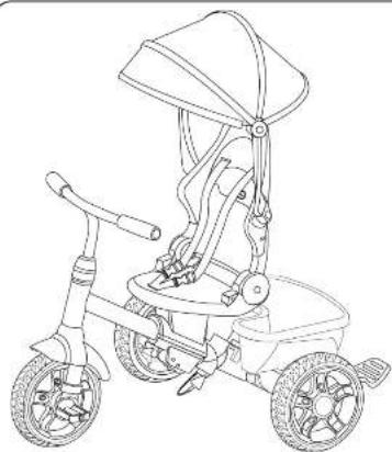 Little Tikes Perfect Fit 4 in 1 Trike - POSITION 3 - LEARN - 1