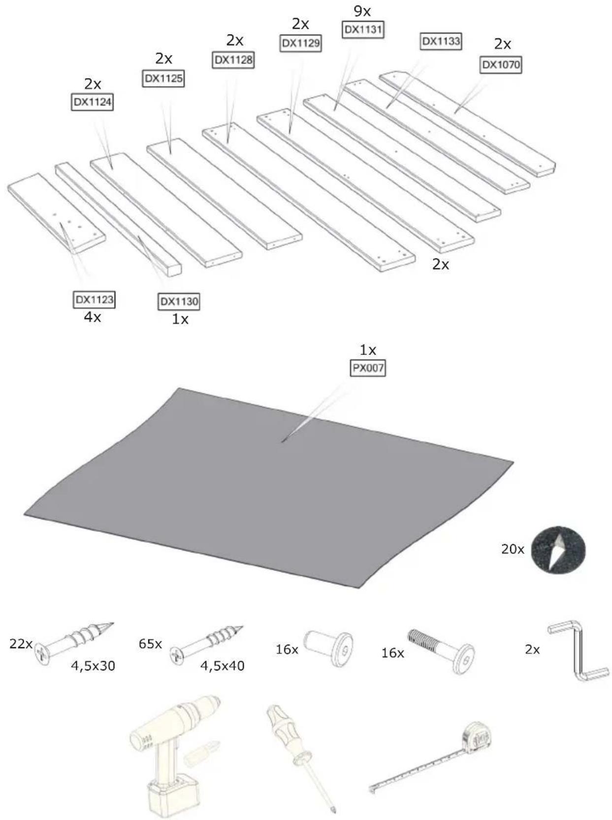 EXIT Aksent Kids Planter Table XL - Assembly / Montage / Montage / L'assemblage - 1