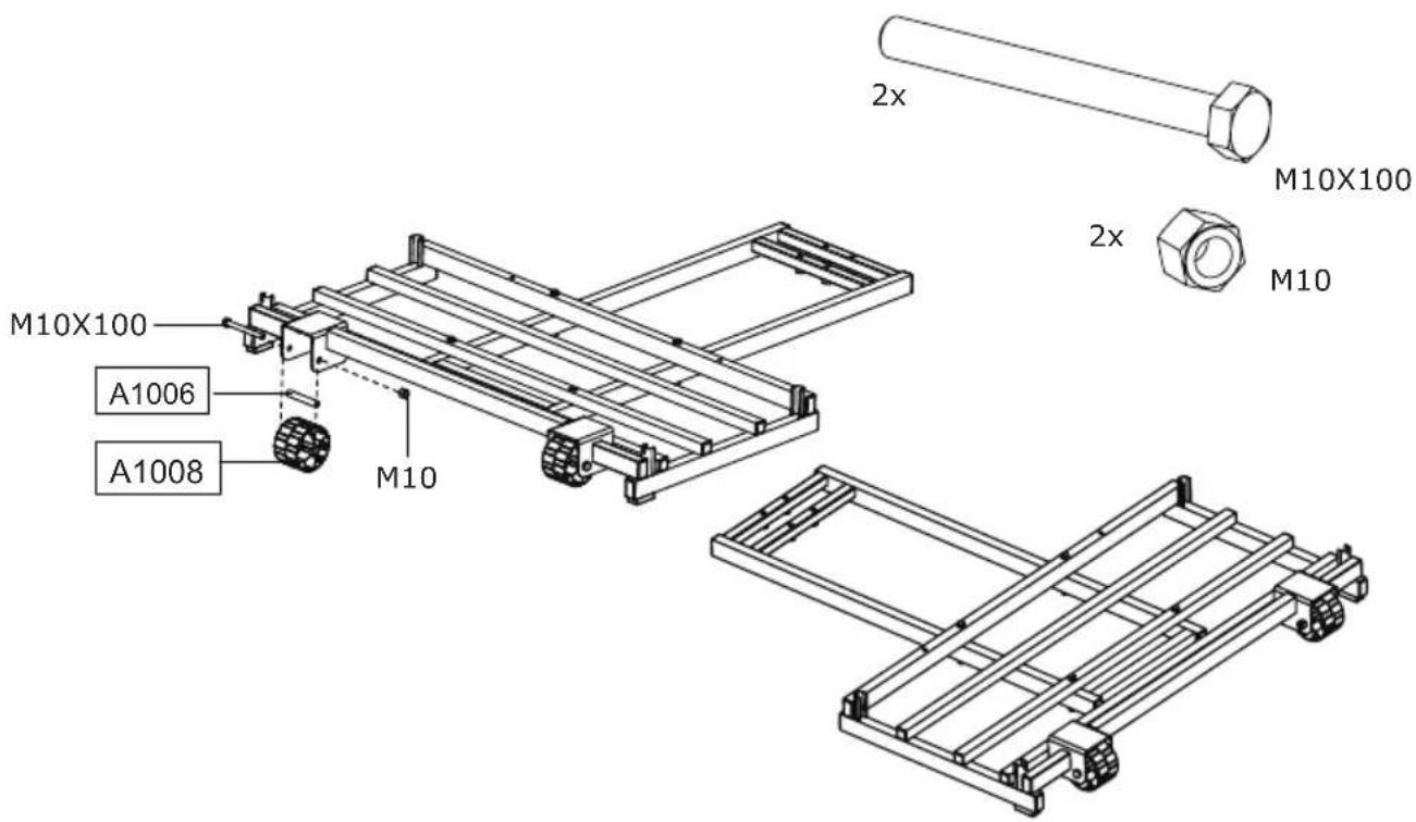 EXIT Comet Portable Basket - Step 2 / Schritt 2 / Stap 2 / Étape 2 / Trin 2 - 3