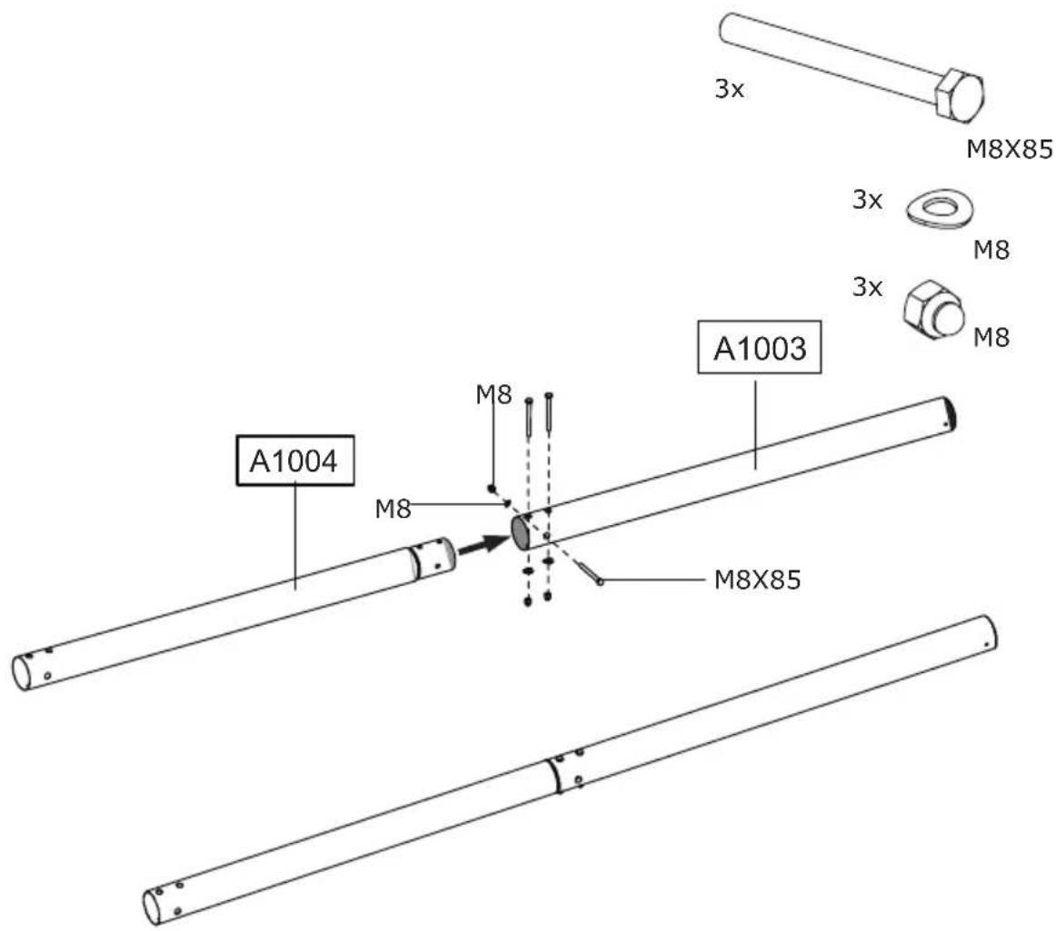 EXIT Comet Portable Basket - Step 8 / Schritt 8 / Stap 8 / Étape 8 / Trin 8 - 1