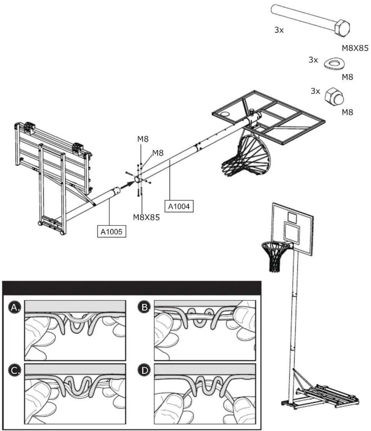 EXIT Comet Portable Basket - Step 8 / Schritt 8 / Stap 8 / Étape 8 / Trin 8 - 6
