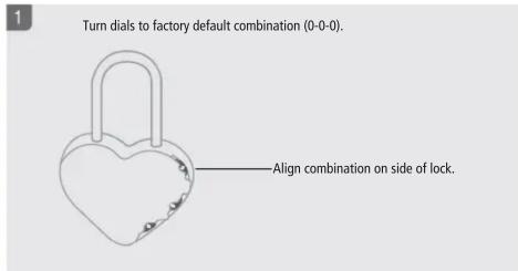 STANLEY Heart Shaped Padlock - 1