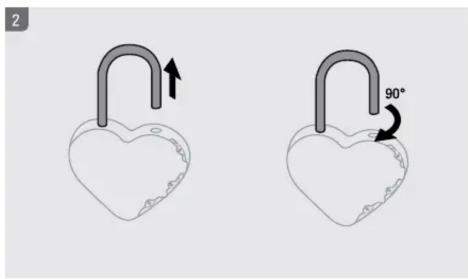 STANLEY Heart Shaped Padlock - 2