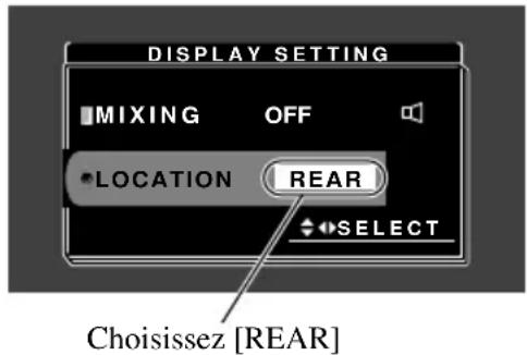 PIONEER AVDW8000 - Choisissez l'emplacement pour l'écran. - 1
