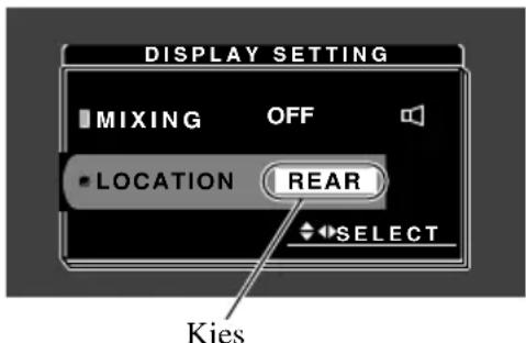 PIONEER AVDW8000 - Kies deplaats waar het display bevestigd. - 1