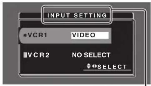 PIONEER AVDW6010 - Selecteer een instelmenu. - 2