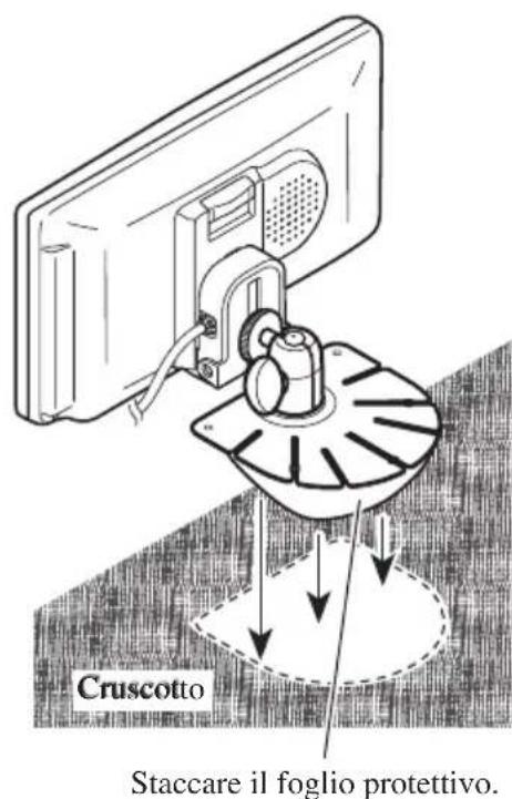 PIONEER AVDW6010 - Incollare la base di montaggio al cruscotto. - 1