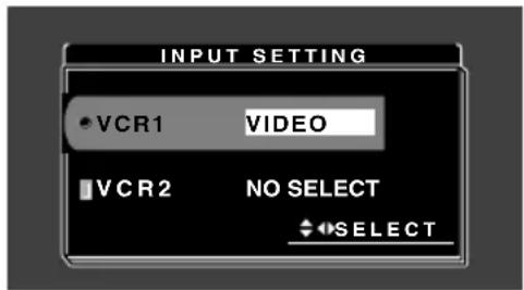 PIONEER AVDW6010 - Impostazione dell'ingresso [VCR1/VCR2] - 2