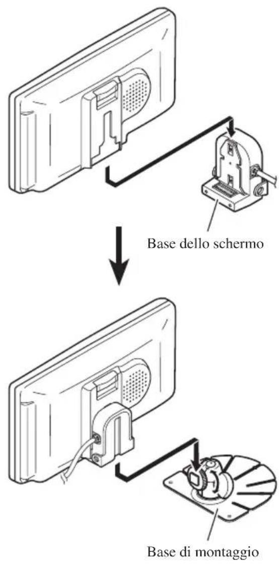 PIONEER AVDW6010 - Incollare i cuscinetti sul fondo della base dello schermo. - 2