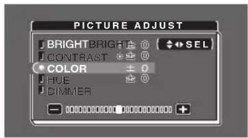 PIONEER AVDW6010 - BRIGHT/CONTRAST/COLOR/HUE - 2