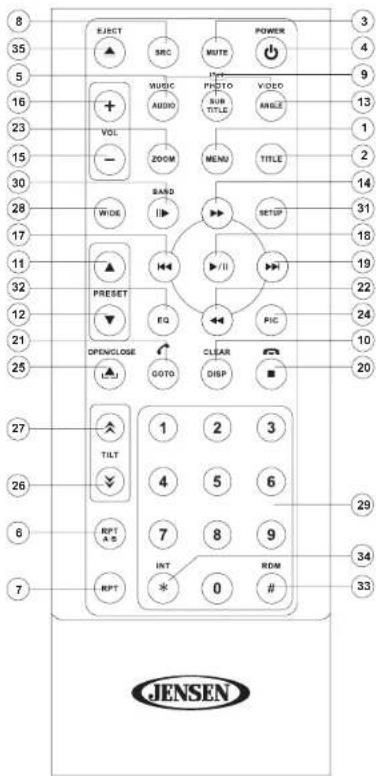 JENSEN UV10 - TELECOMMANDE - 1