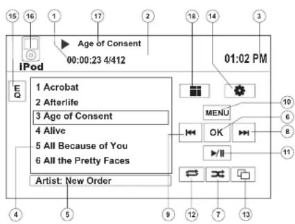JENSEN UV10 - Accessing iPod Mode - 1