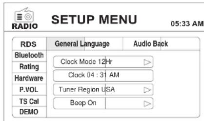 JENSEN UV10 - MENUCONFIGURATION - 1