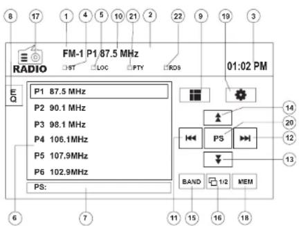 JENSEN UV10 - Tuner TFT Display - 1