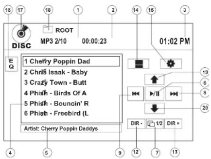 JENSEN UV10 - Interfaz de Usuario para MP3. - 1
