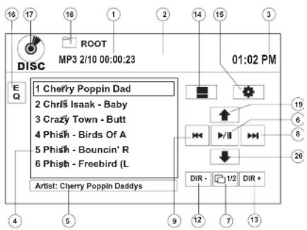 JENSEN UV10 - Interface d'utilisateur MP3 - 1