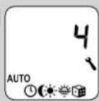 RADEMACHER RolloTron Comfort 1700 - Menu 4 - Paramétrer le pare-soleil automatique [ ]et la position pare-soleil - 4