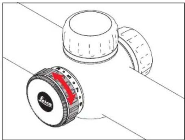 LEICA ERi 312x50 - regolazione Del reticolo luMlnoso - 2