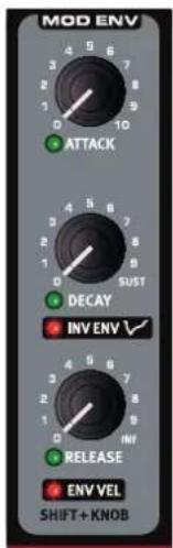 Nord Lead A1r - Mod Env (enveloppe de modulation) - 2
