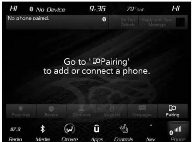 Chrysler Pacifica (2018) - Phone(Téléphone) - 2