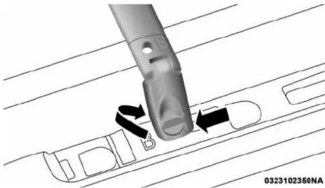 Chrysler Pacifica (2018) - Positionnement des traverses - 1