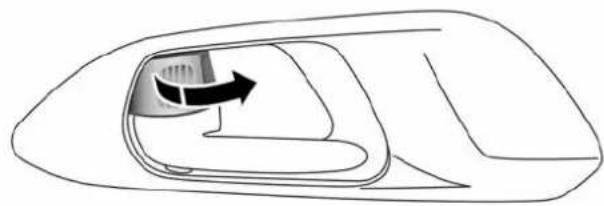 Chrysler Pacifica (2018) - Emplacement des verrous du système de verrouillage manuel de la portière avant - 1