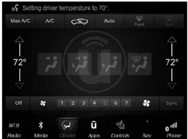 Chrysler Pacifica (2018) - Systèmedeclimatisation(4C/4CAVEC NAVIGATION) - 1