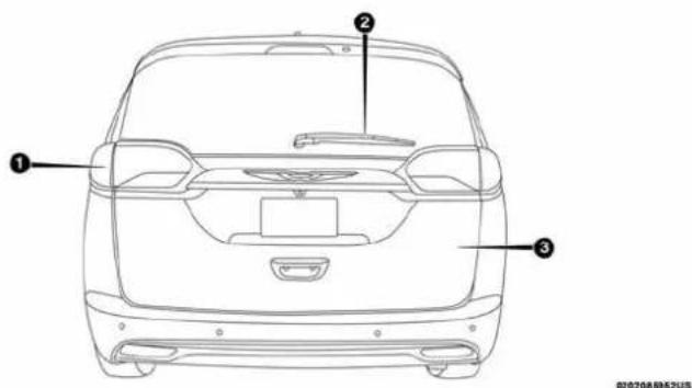 Chrysler Pacifica (2018) - VUEARRIÈRE - 1