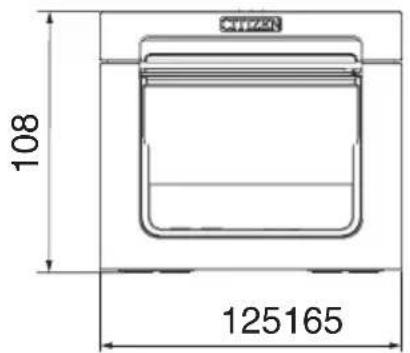 CITIZEN CTE651 - Vues et dimensions externes - 2