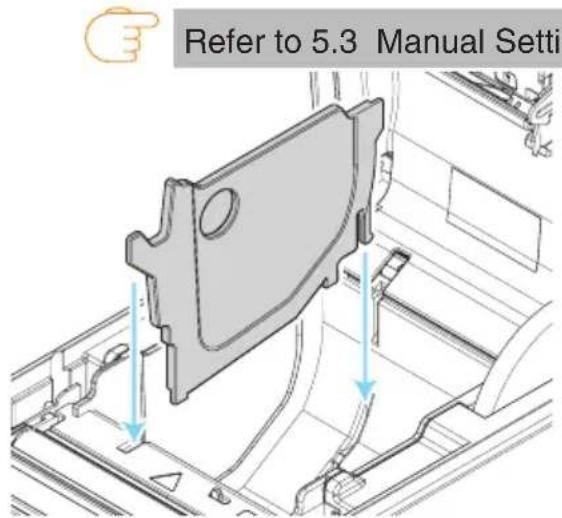 CITIZEN CTE651 - 58-mm Width Roll Paper Partition - 1