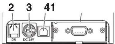 CITIZEN CTE651 - Rear connectors (serial interface example) - 1