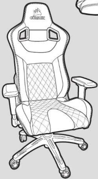 CORSAIR T1 Race - Chair back to seat assembly. - 3