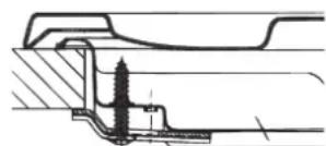 HOTPOINT PCN 752 THA(BK) - Hook fastening diagram - 1