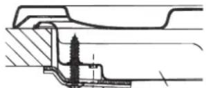 HOTPOINT PCN 752 THA(BK) - Schéma de fixation des crochets - 1
